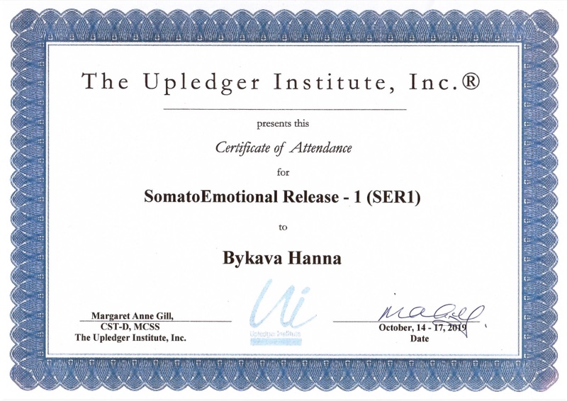 Certificate Upledger SER1 10/2019